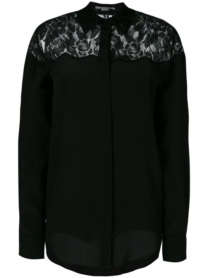 Stella Mccartney Lace Inset Shirt - Black