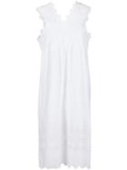 Ulla Johnson Lace Applique Dress, Women's, Size: 4, White, Cotton