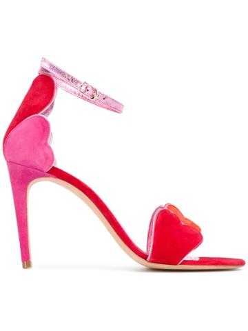 Jean-michel Cazabat Heart Sandals - Pink & Purple