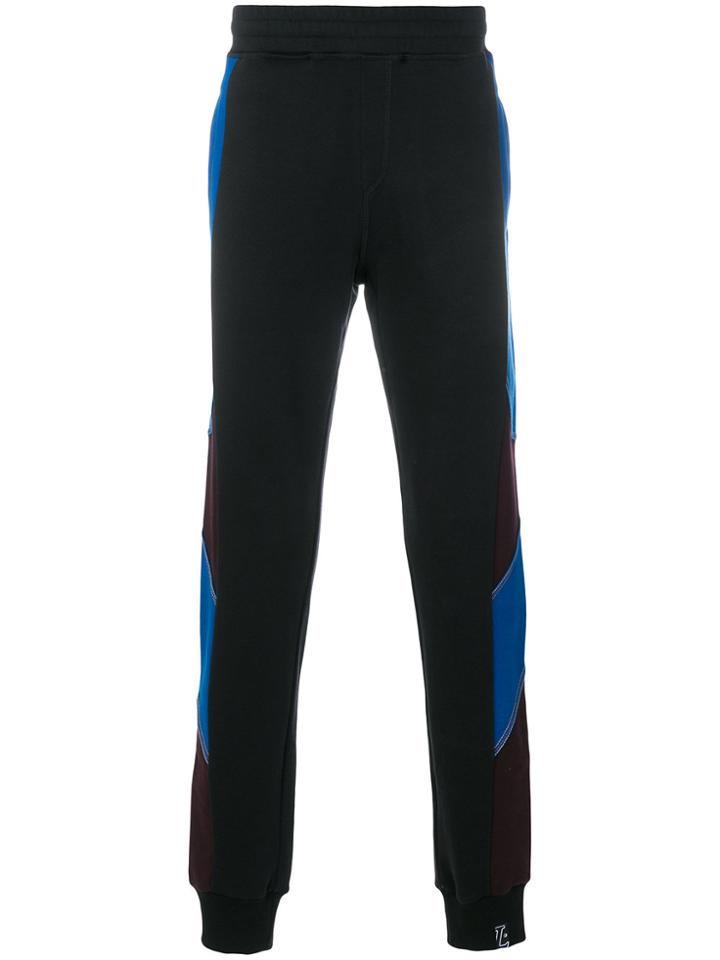 Lanvin Panelled Joggers - Black