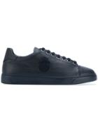 Billionaire Lace-up Rounded Toe Sneakers - Blue