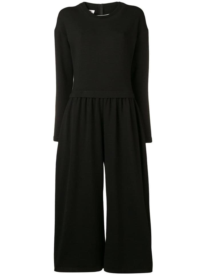 Mm6 Maison Margiela Flared Leg Jumpsuit - Black