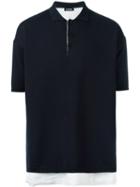 Raf Simons Layered Polo Shirt, Men's, Size: Medium, Blue, Cotton
