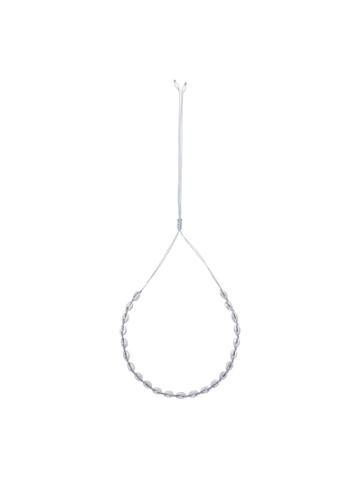 Tohum Tohm Silv Sml Puka Shell Nklc - Metallic