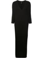 Zero + Maria Cornejo V-neck Maxi Dress, Women's, Size: Medium, Black, Viscose/spandex/elastane