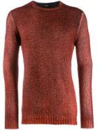 Avant Toi Crew-neck Knitted Sweater - Red
