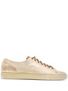 Buttero Contrast Laces Sneakers - Gold