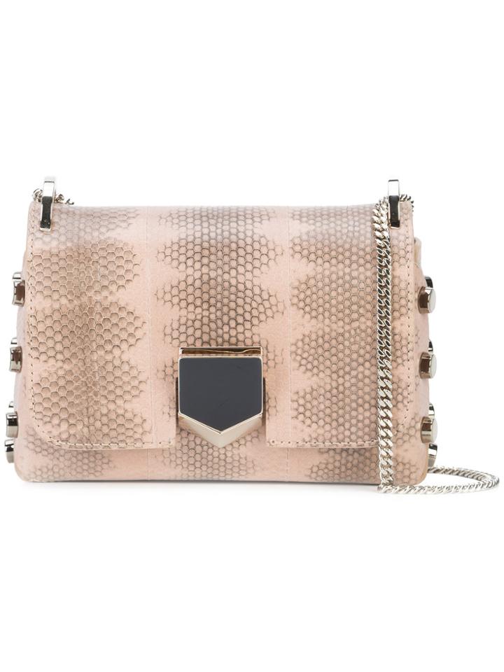 Jimmy Choo Mini Lockett Crossbody Bag - Pink & Purple