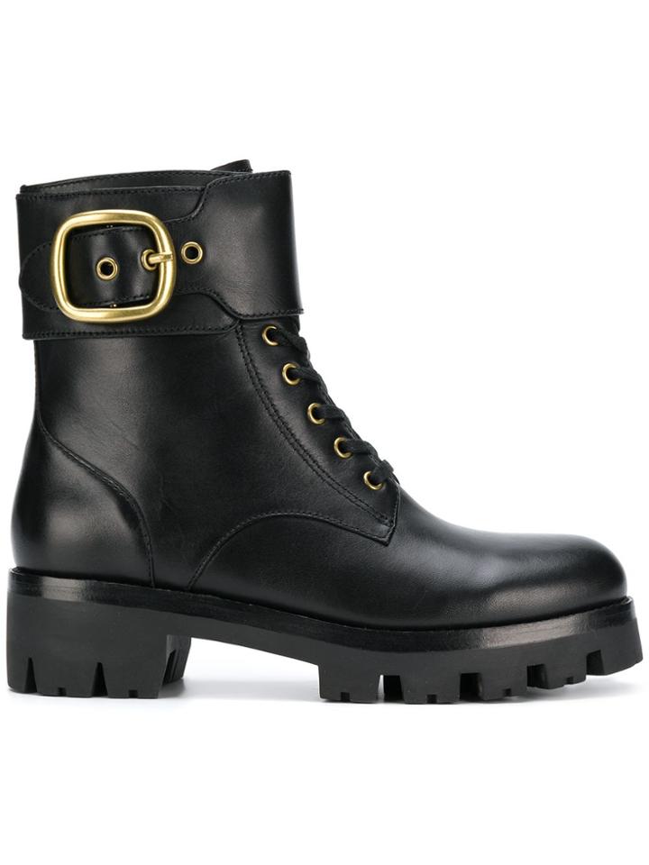 Coach Lucy Lace-up Booties - Black