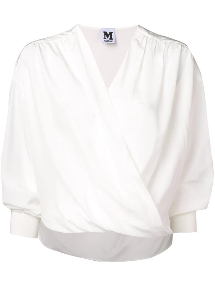 M Missoni Wrap-around Blouse - White