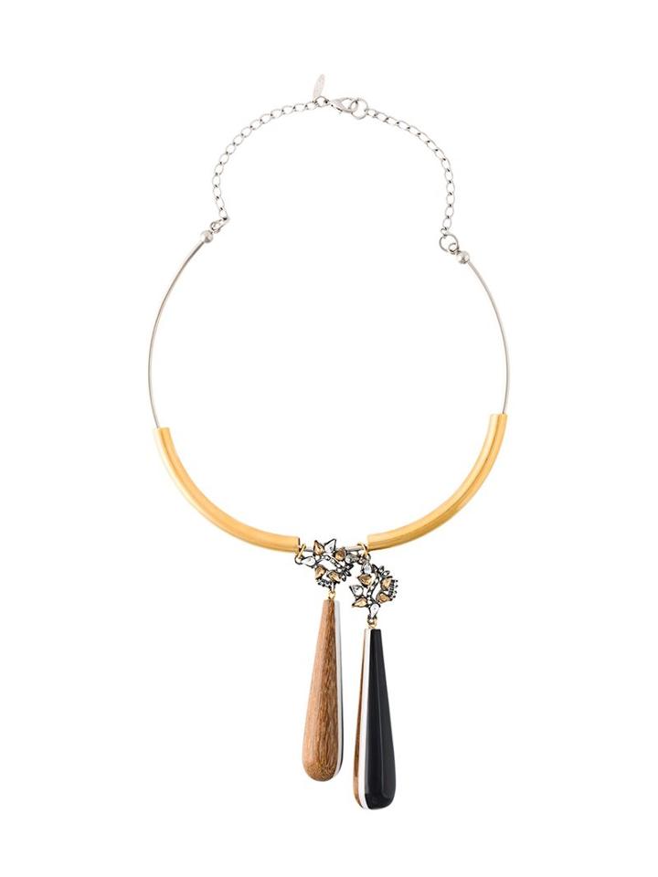 Marni Large Teardrop Emblem Necklace, Women's, Lobster