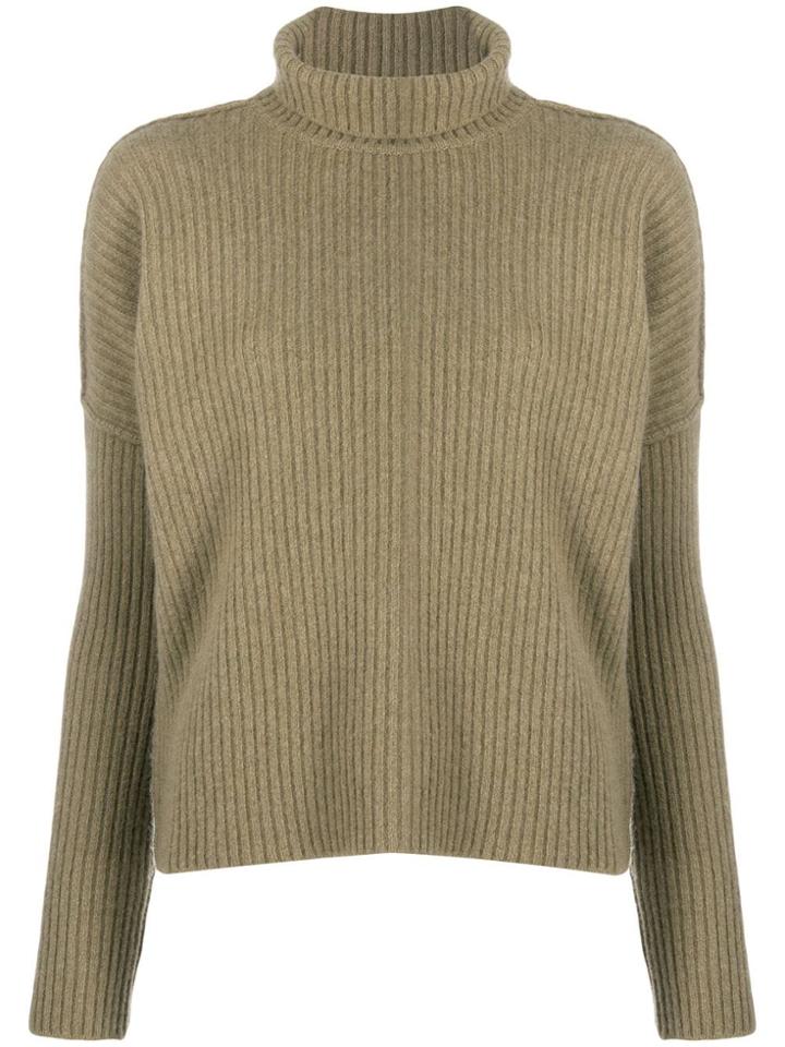 Alyki Ribbed Knit Jumper - Green