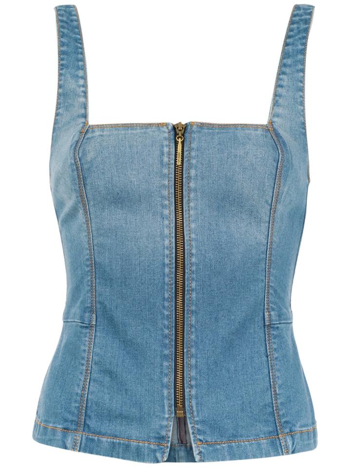 Tufi Duek Denim Top - Blue