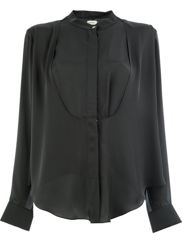 Maison Rabih Kayrouz Concealed Front Blouse - Black