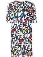 Love Moschino Peace & Love T-shirt Dress - White