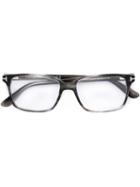 Tom Ford Eyewear Square Frame Glasses, Grey, Acetate