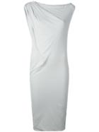 James Perse - Sleeveless Draped Dress - Women - Cotton - 0, Grey, Cotton