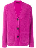Iris Von Arnim V-neck Cardigan - Pink & Purple