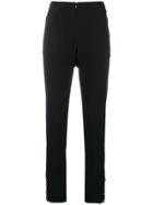 Chanel Pre-owned High Waist Tailored Trousers - Black