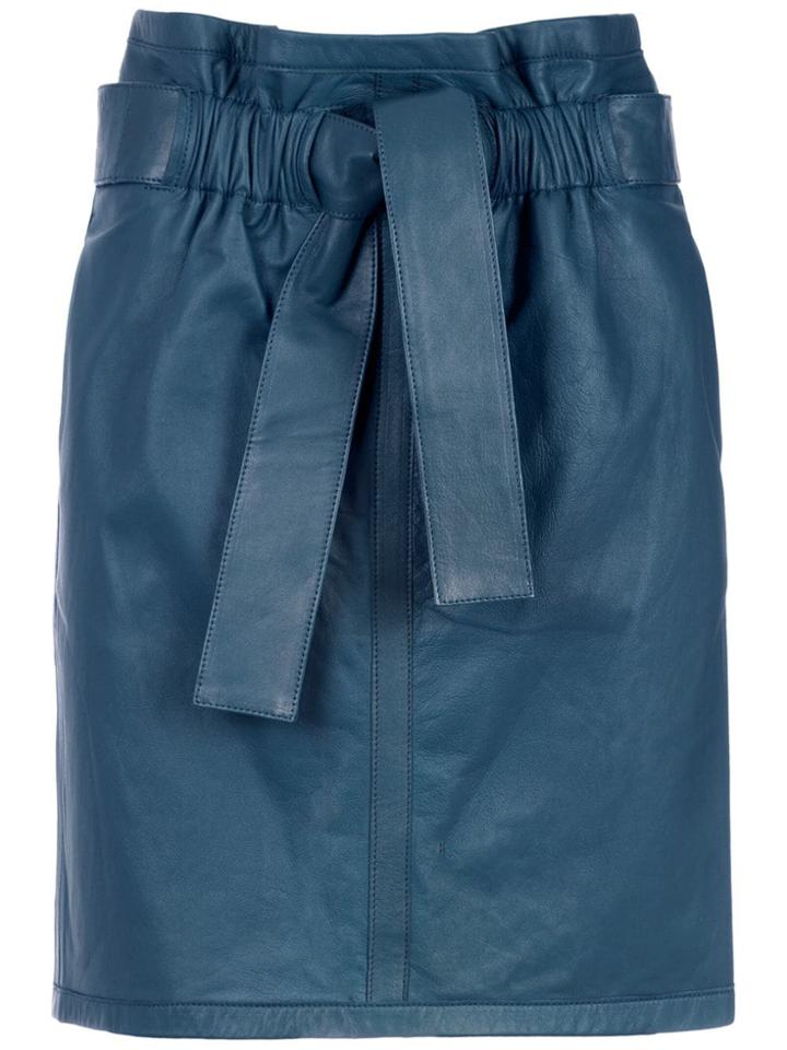 Cruise Pipa Leather Trousers - Blue