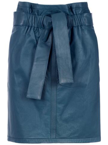 Cruise Pipa Leather Trousers - Blue