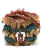 Paula Cademartori Striped Detail Shoulder Bag, Women's, Brown
