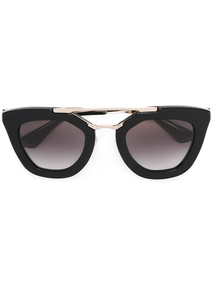 Prada Eyewear Cinema Exclusive Sunglasses, Women's, Black, Acetate/metal