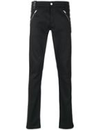 Alexander Mcqueen Slim-fit Biker Jeans - Black