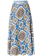 Altea Floral Print Skirt - Blue