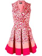 Elisabetta Franchi Star Print Flared Mini Dress