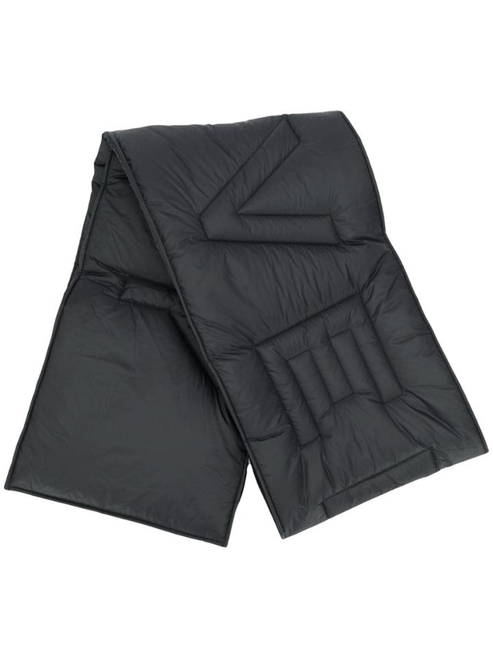 Givenchy Stitched Logo Padded Scarf - Black