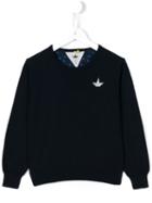 Macchia J Kids Round Neck Jumper, Toddler Boy's, Size: 4 Yrs, Blue