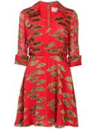 Alice+olivia Flared Leopard Print Dress