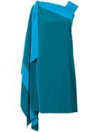 Gianluca Capannolo Draped Side Dress - Blue