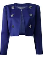 Courrèges Vintage Cropped Jacket Suit, Women's, Size: Small, Pink/purple
