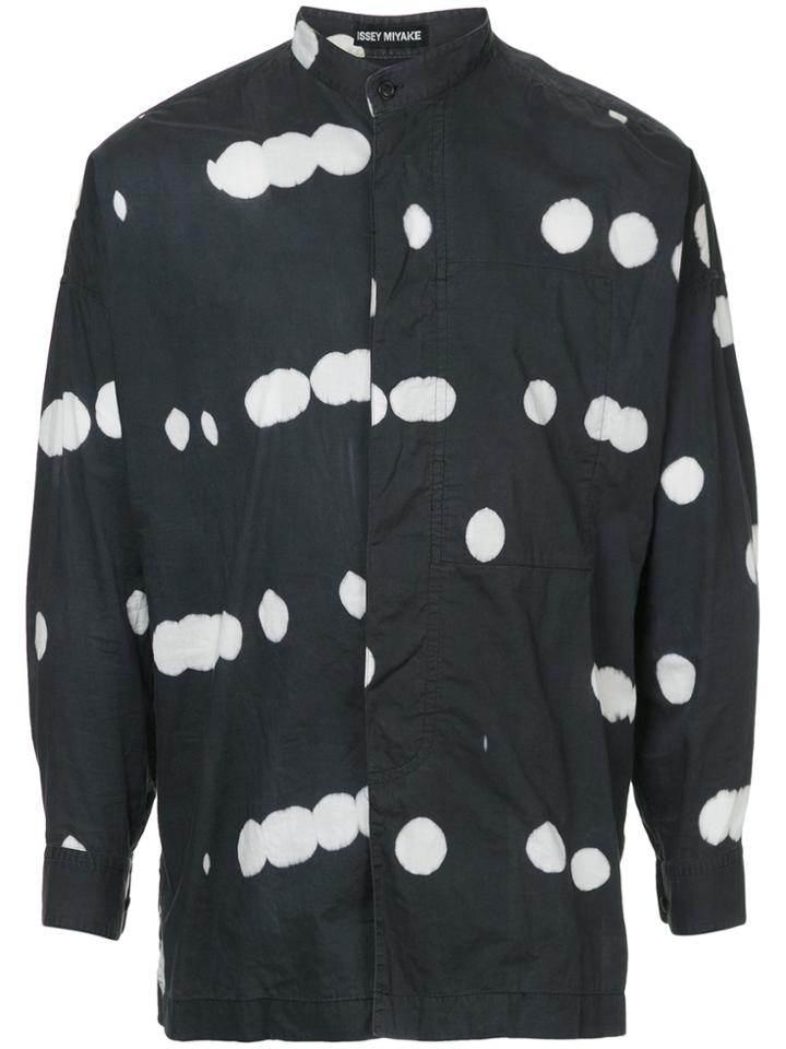 Issey Miyake Vintage Bleach Spot Shirt - Black