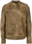 Mauro Grifoni Brushed Leather Jacket - Brown