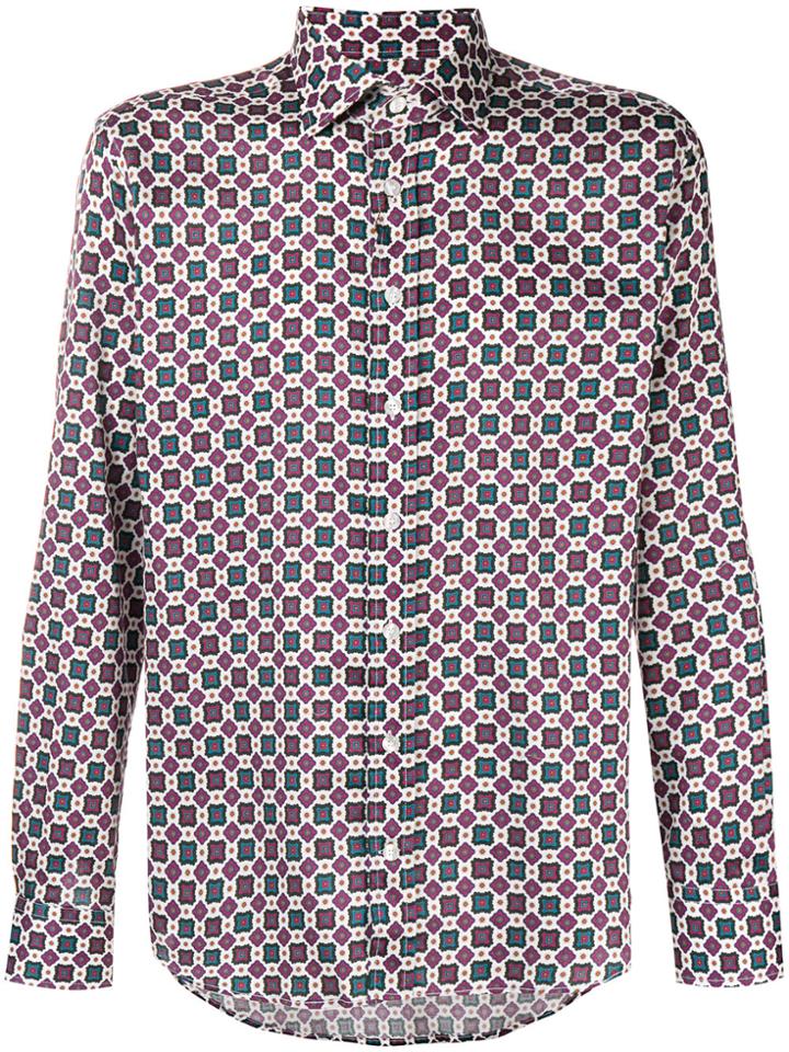 Etro Floral Print Shirt - Pink & Purple