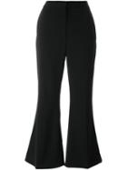 Stella Mccartney Cropped Flared Trousers, Women's, Size: 38, Black, Wool