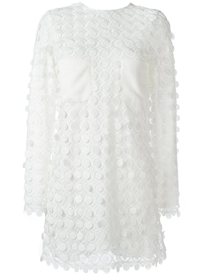 Carven Longsleeved Short Dress - White