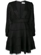 Zimmermann Heathers Flounce Mini Dress - Black