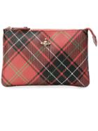 Vivienne Westwood Tartan Clutch - Red