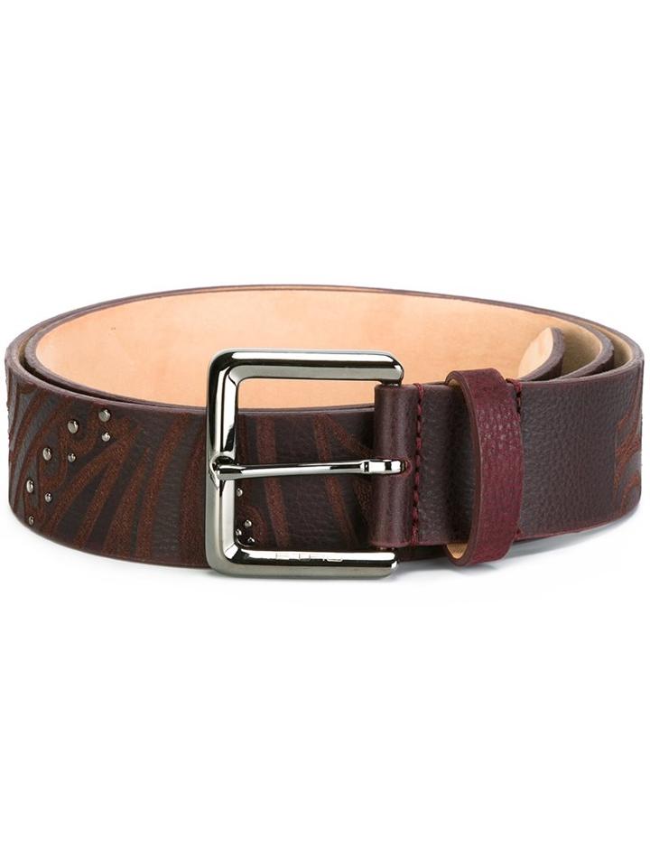 Etro Studded Embossed Belt