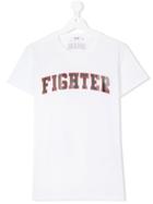Msgm Kids Teen Fighter T-shirt - White