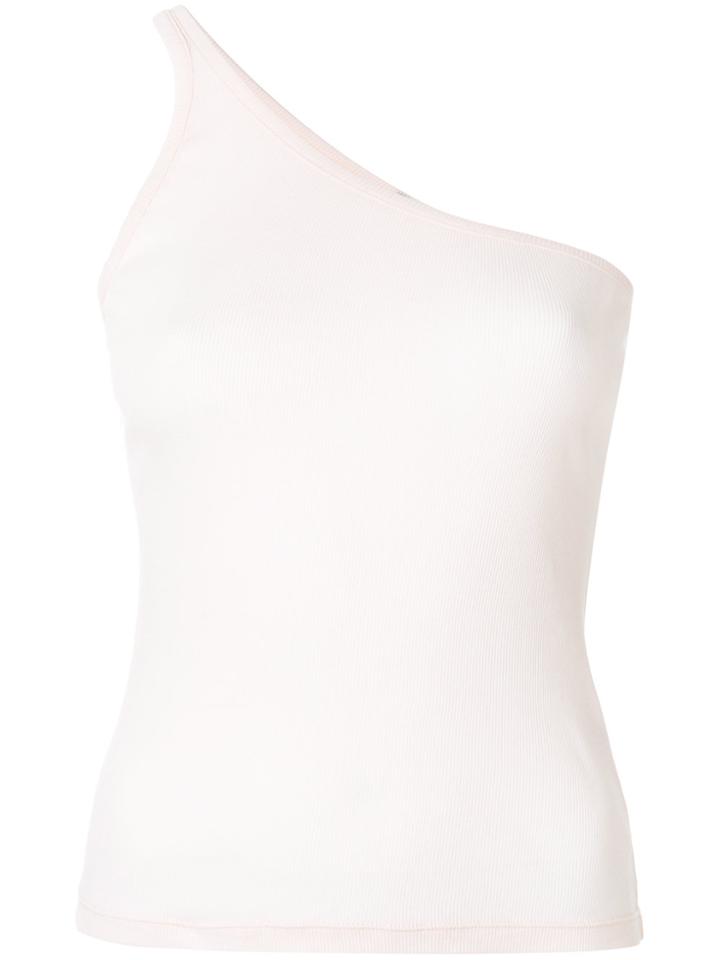 Unravel Project One Shoulder Top - Pink & Purple