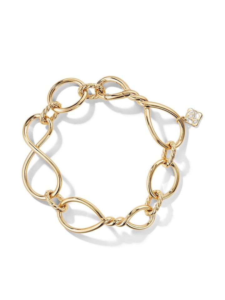 David Yurman 18kt Yellow Gold Continuance Chain 18mm Bracelet - 88