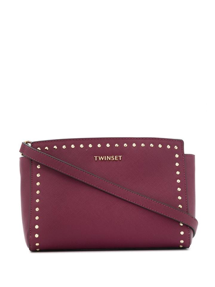 Twin-set Studded Shoulder Bag - Purple