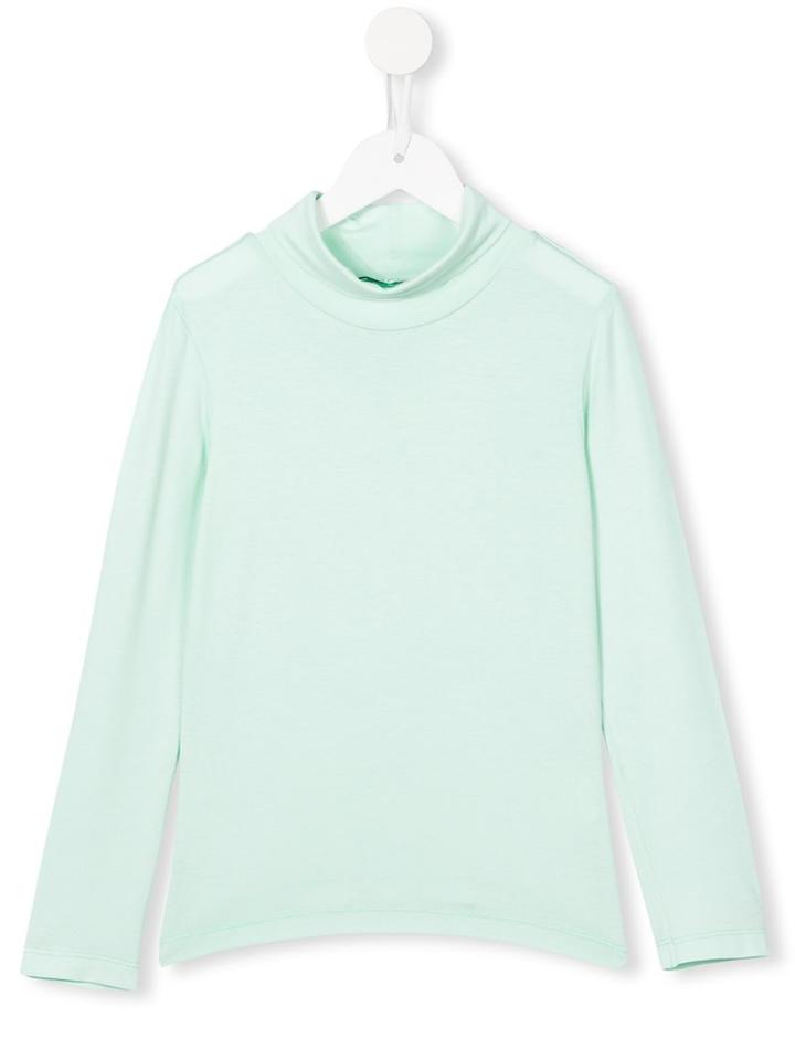 I Pinco Pallino Funnel Neck T-shirt, Girl's, Size: 10 Yrs, Green