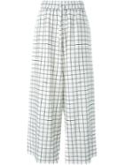 Off-white Grid Print Palazzo Pants