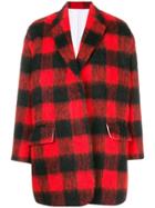 Calvin Klein 205w39nyc Oversized Plaid Jacket - Red